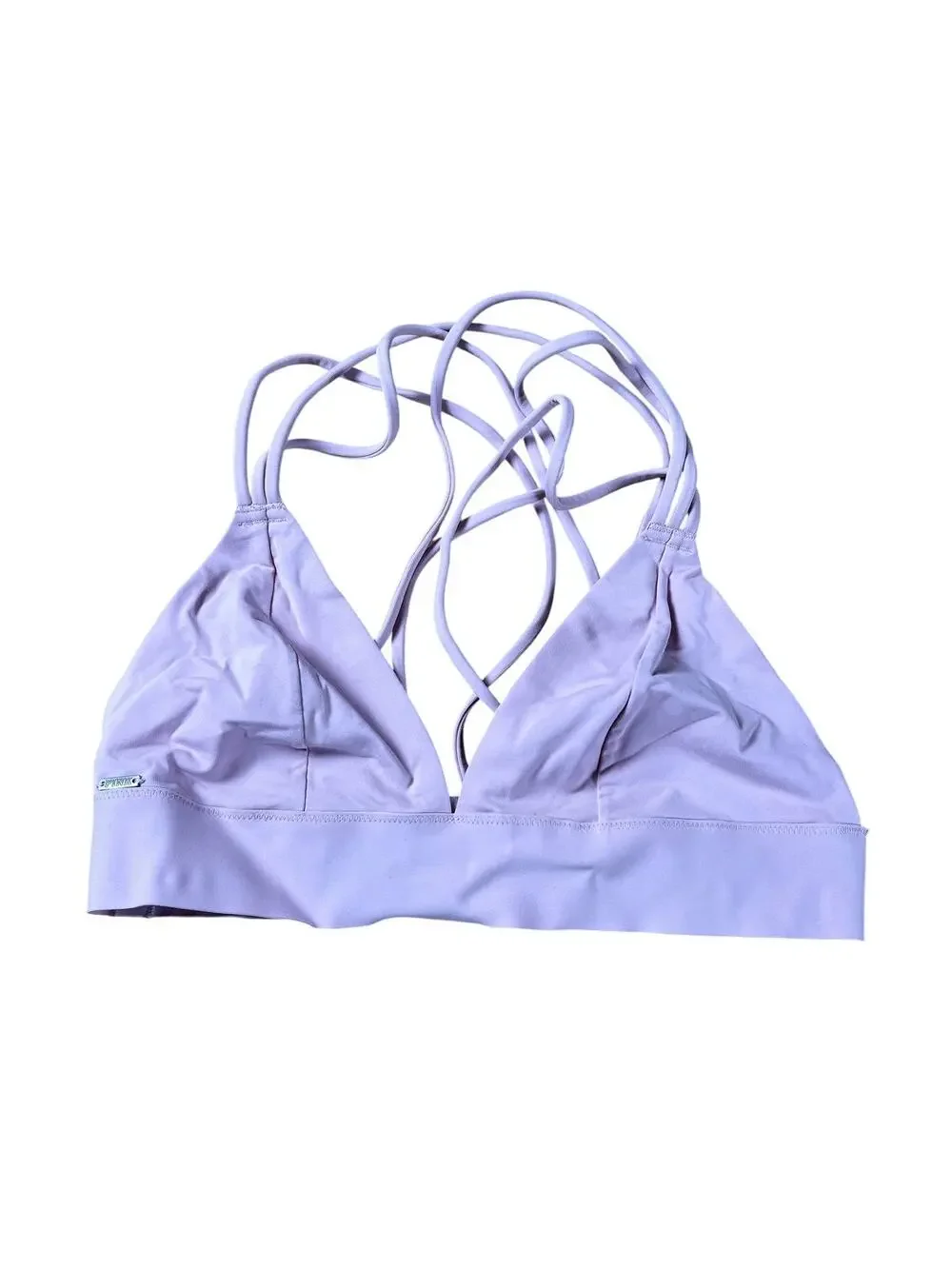 PINK Bra Womens S Pink Bralette Hook & Eye Lightly Lined Spaghetti Strap